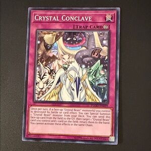 Crystal Conclave Pink Trap Card - Yu-Gi-Oh! Trading Card